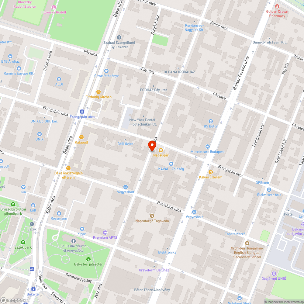 Megsüllyedt járda bejelentés helye