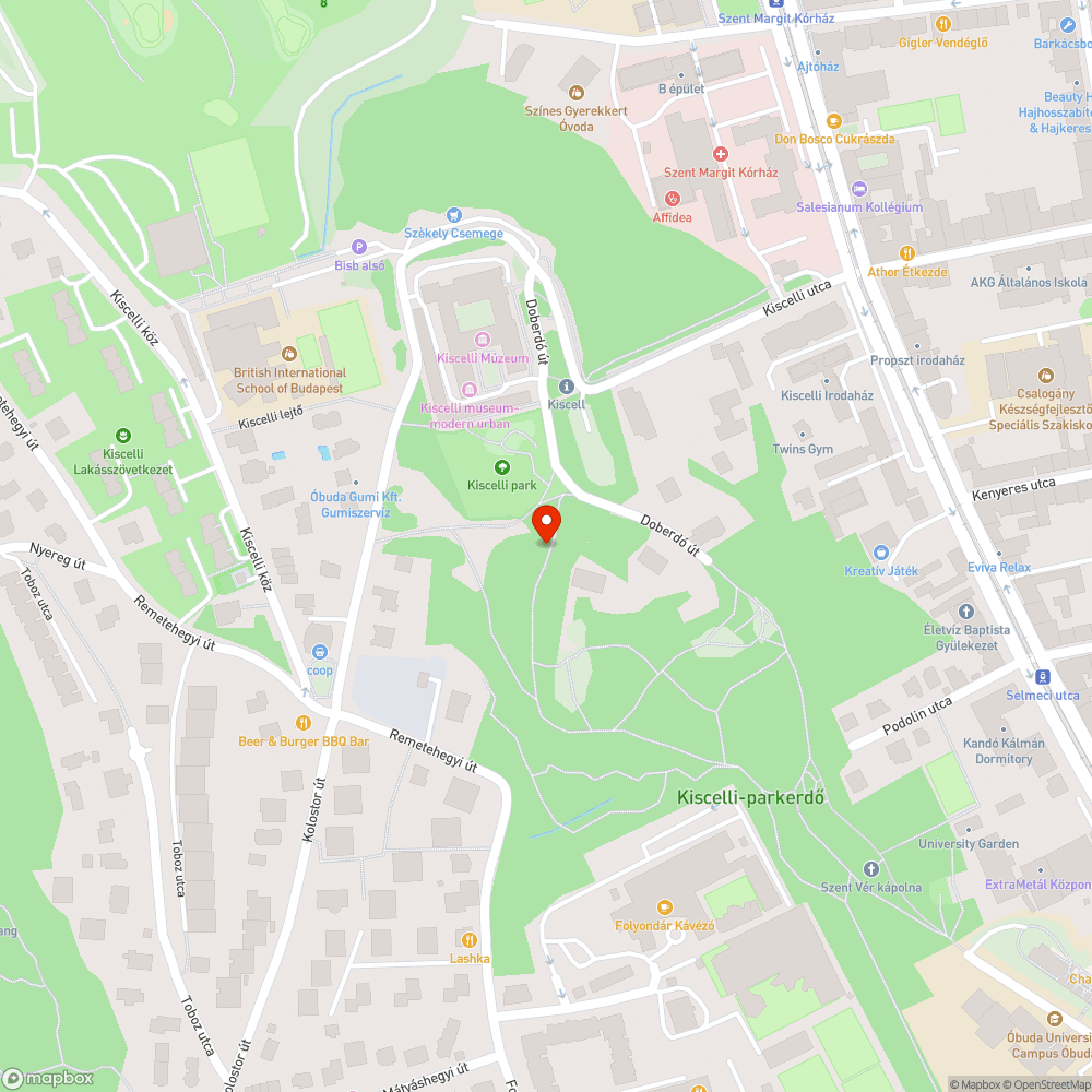 Összetört padok bejelentés helye