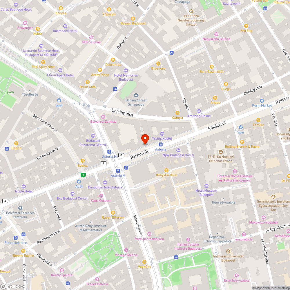 Rákóczi út 6 bejelentés helye