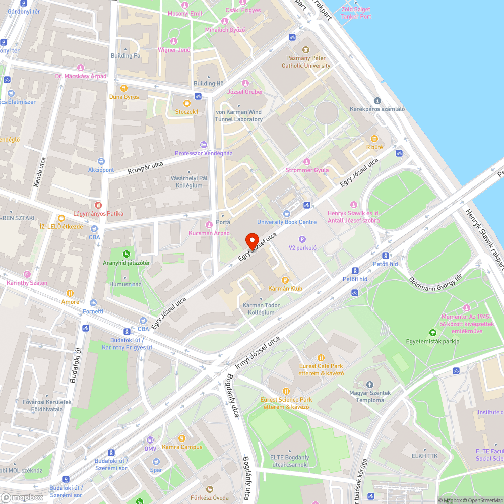 Egry József utca BME V1 épület előtti parkoló gyalázatos állapotban bejelentés helye