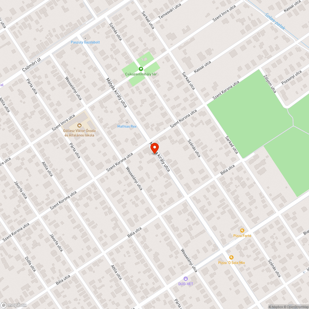 Elfordult bejelentés helye