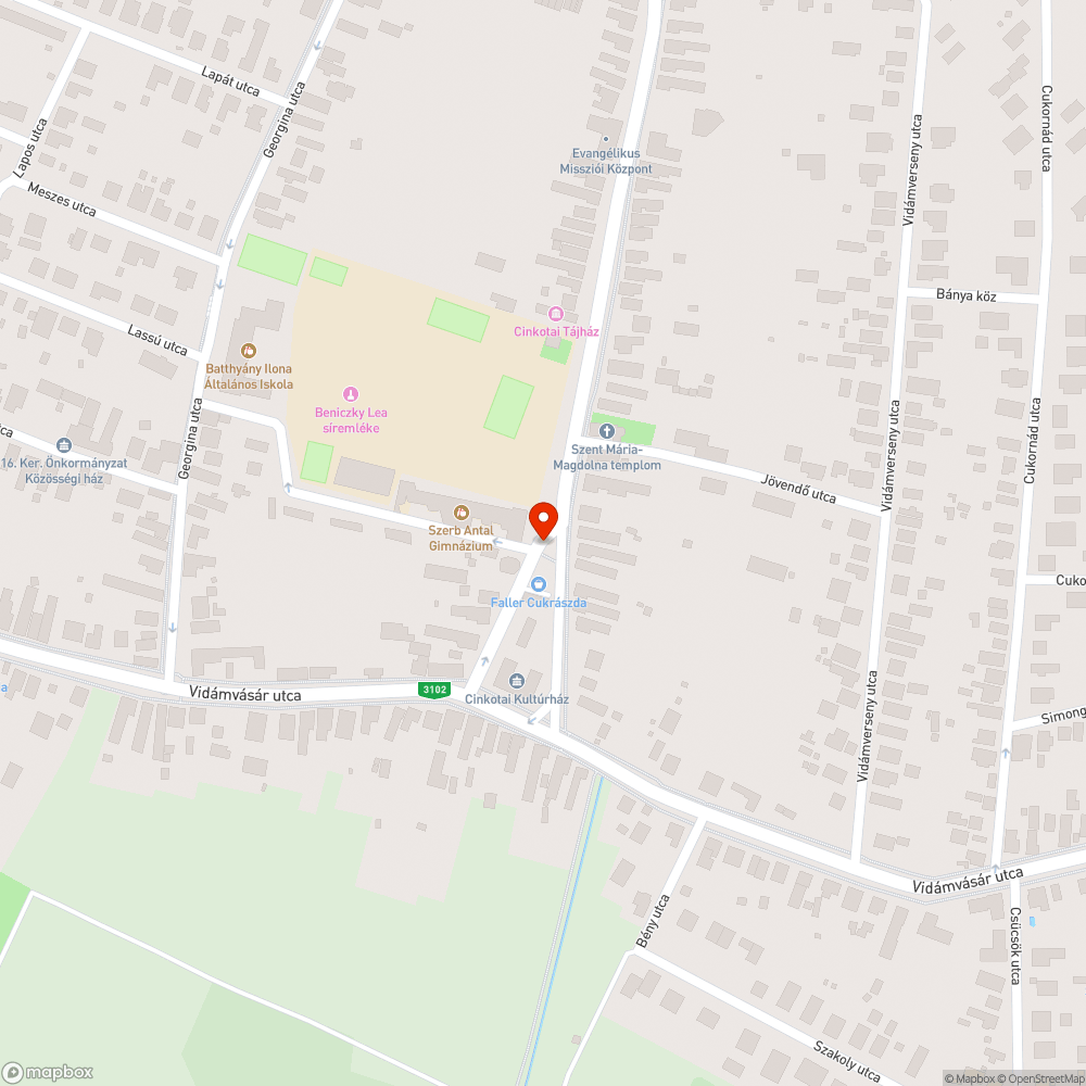 Hiányzó rács bejelentés helye