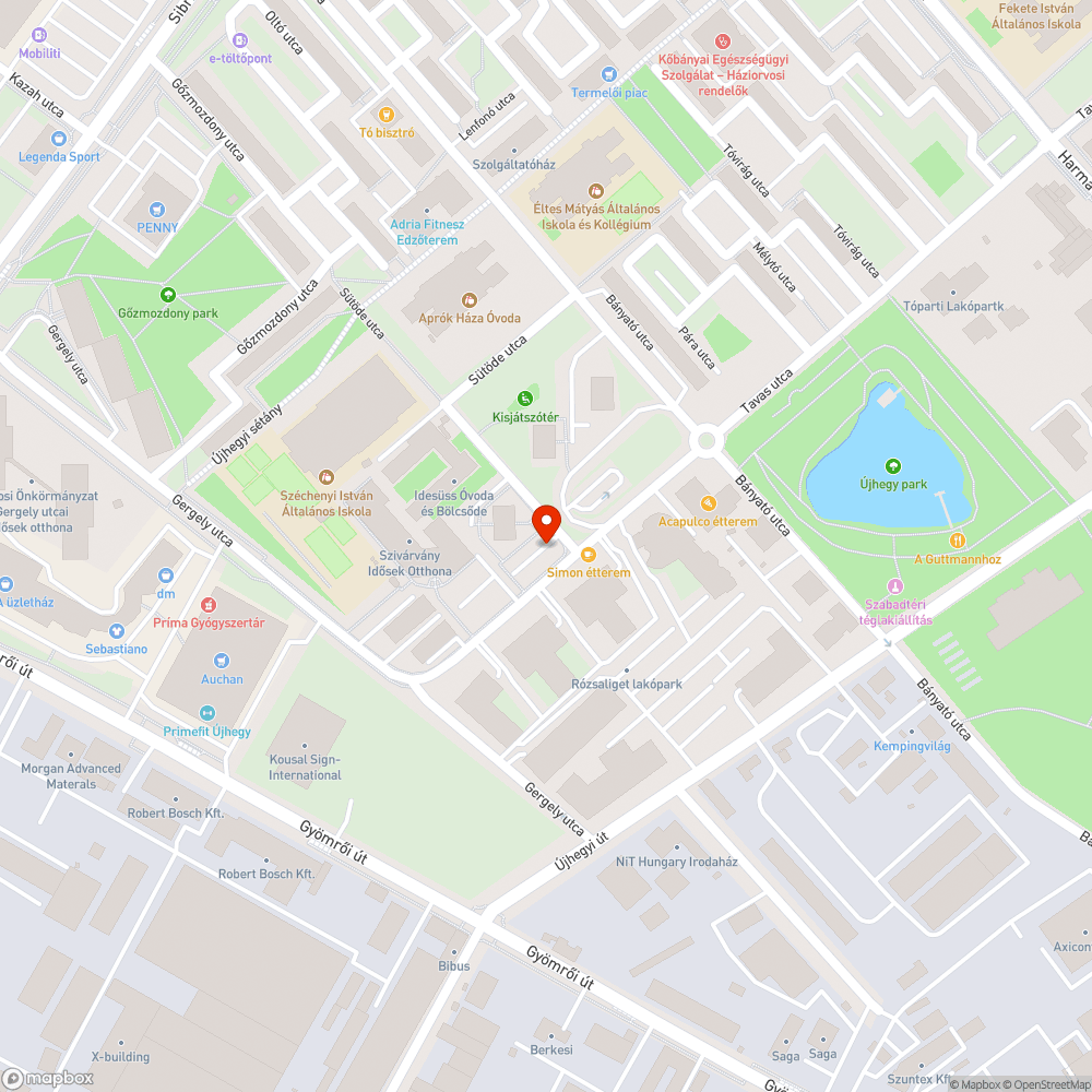 Kiszáradt fa bejelentés helye