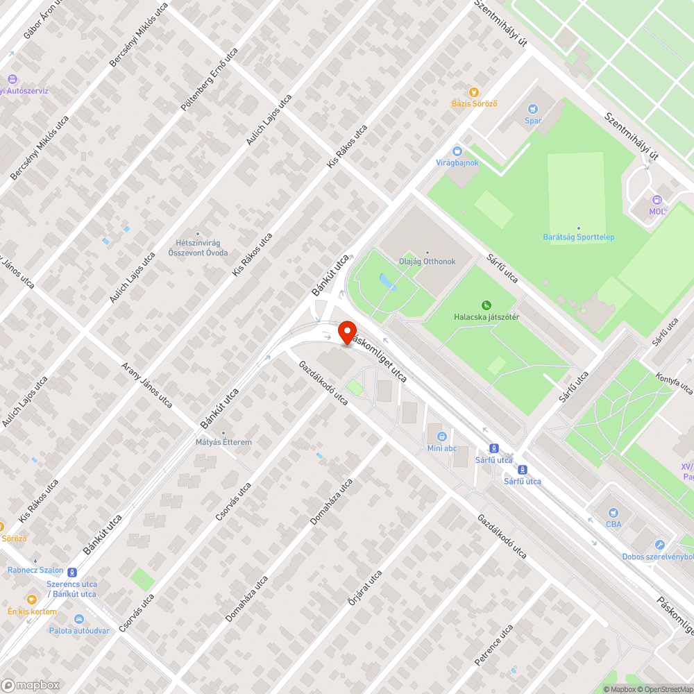 Kátyú a lefolyónál bejelentés helye