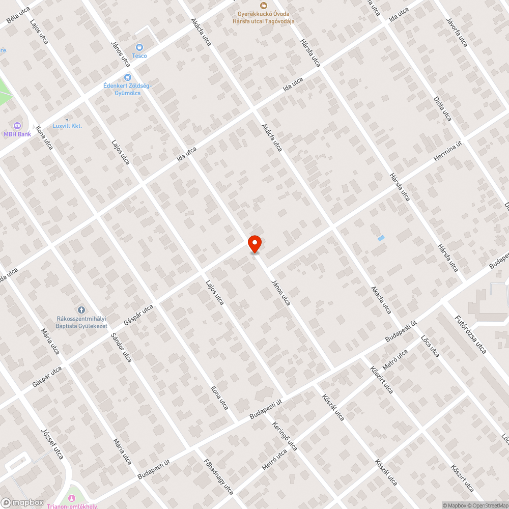 Eltömődött bejelentés helye