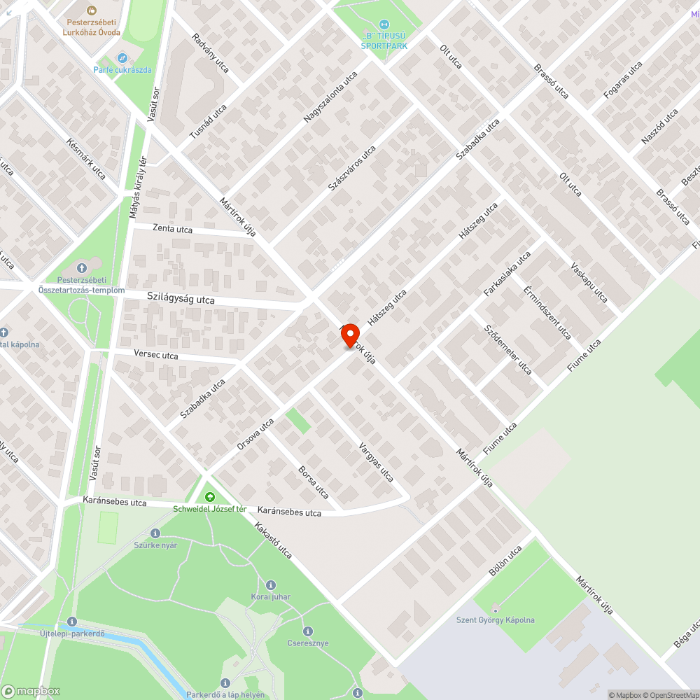 Hiányzó utcanévtábla bejelentés helye