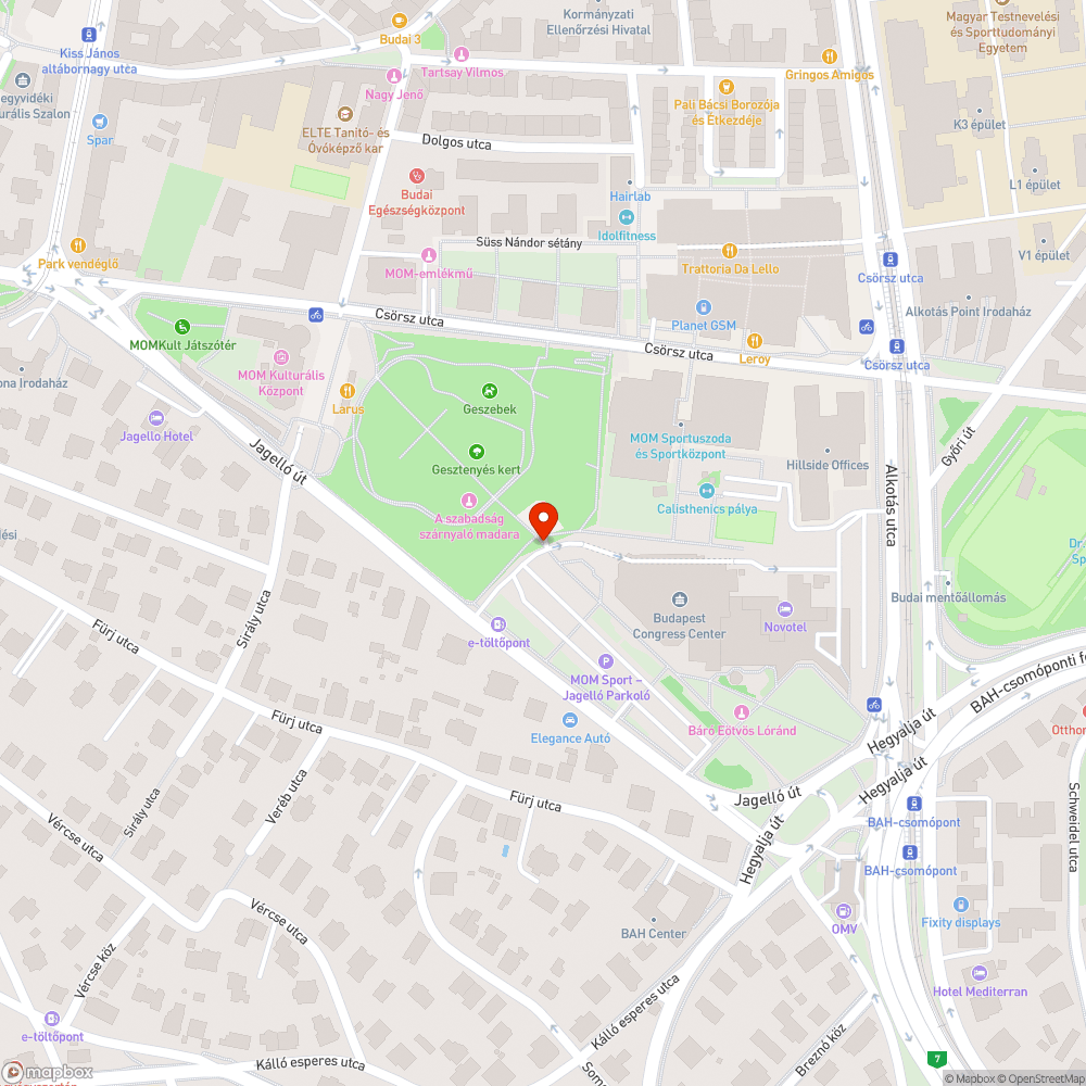 Járhatatlan terep, babakocsival használhatatlan bejelentés helye