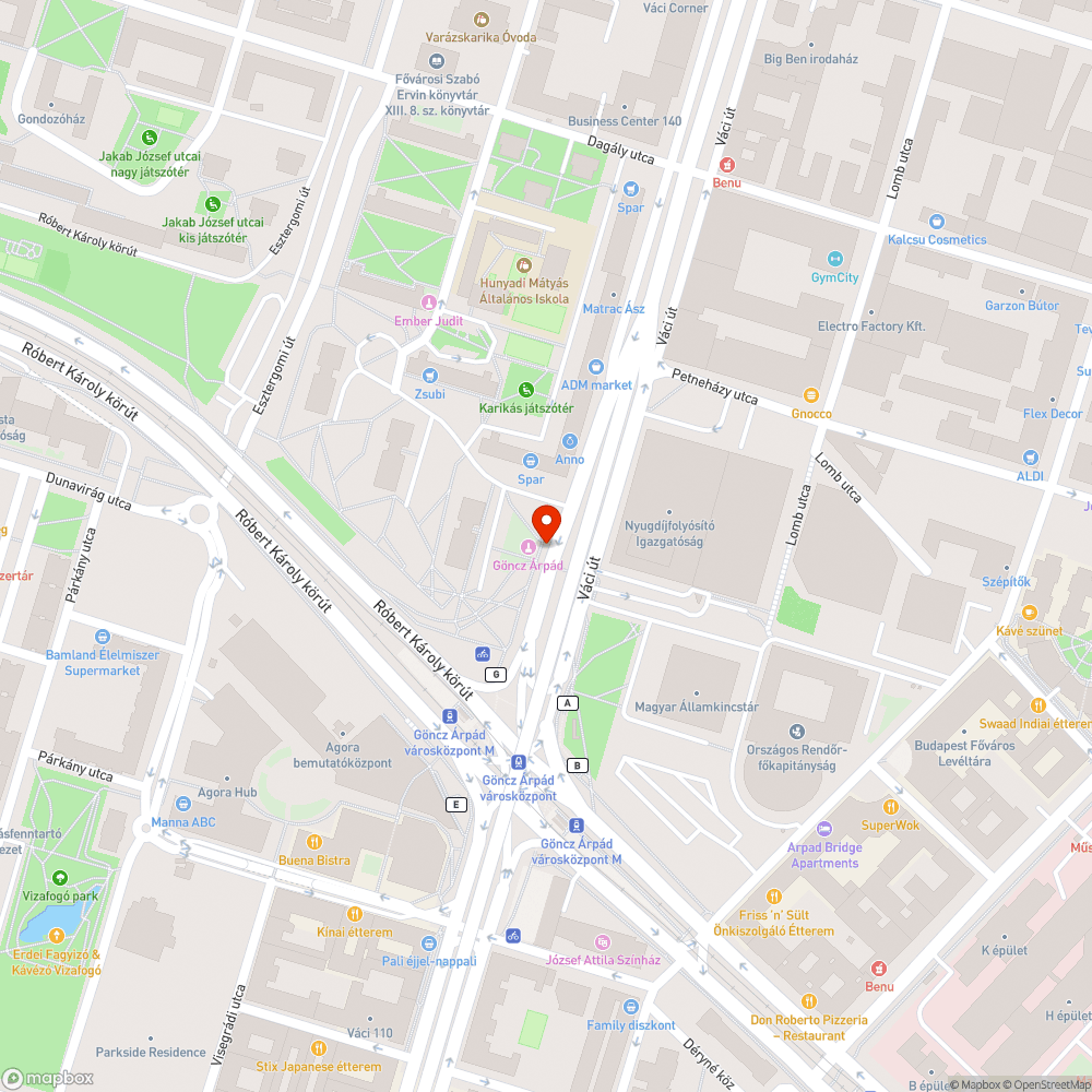 Róbert Károly körút 24. - (Váci út 132/b) vízelvezető tisztítása bejelentés helye