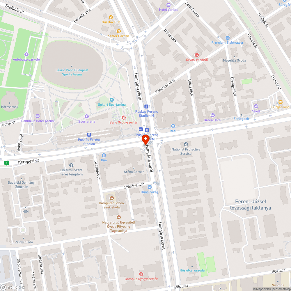 Törött kerékpáros jelzőlámpa bejelentés helye