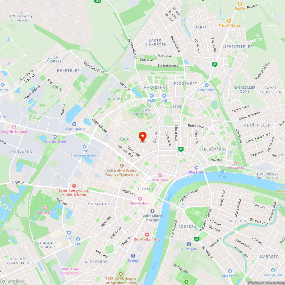 Beszakadás előtt álló aknafedél bejelentés helye