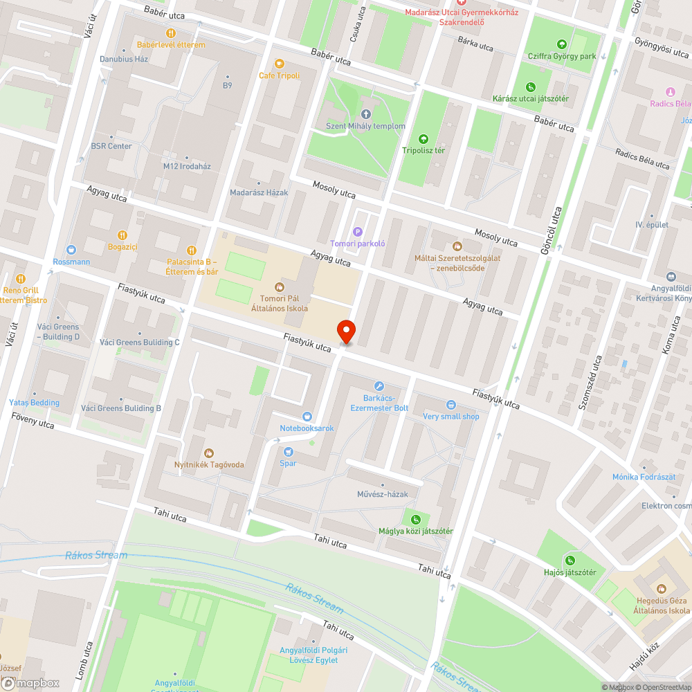 Szemétkupac az utcán bejelentés helye