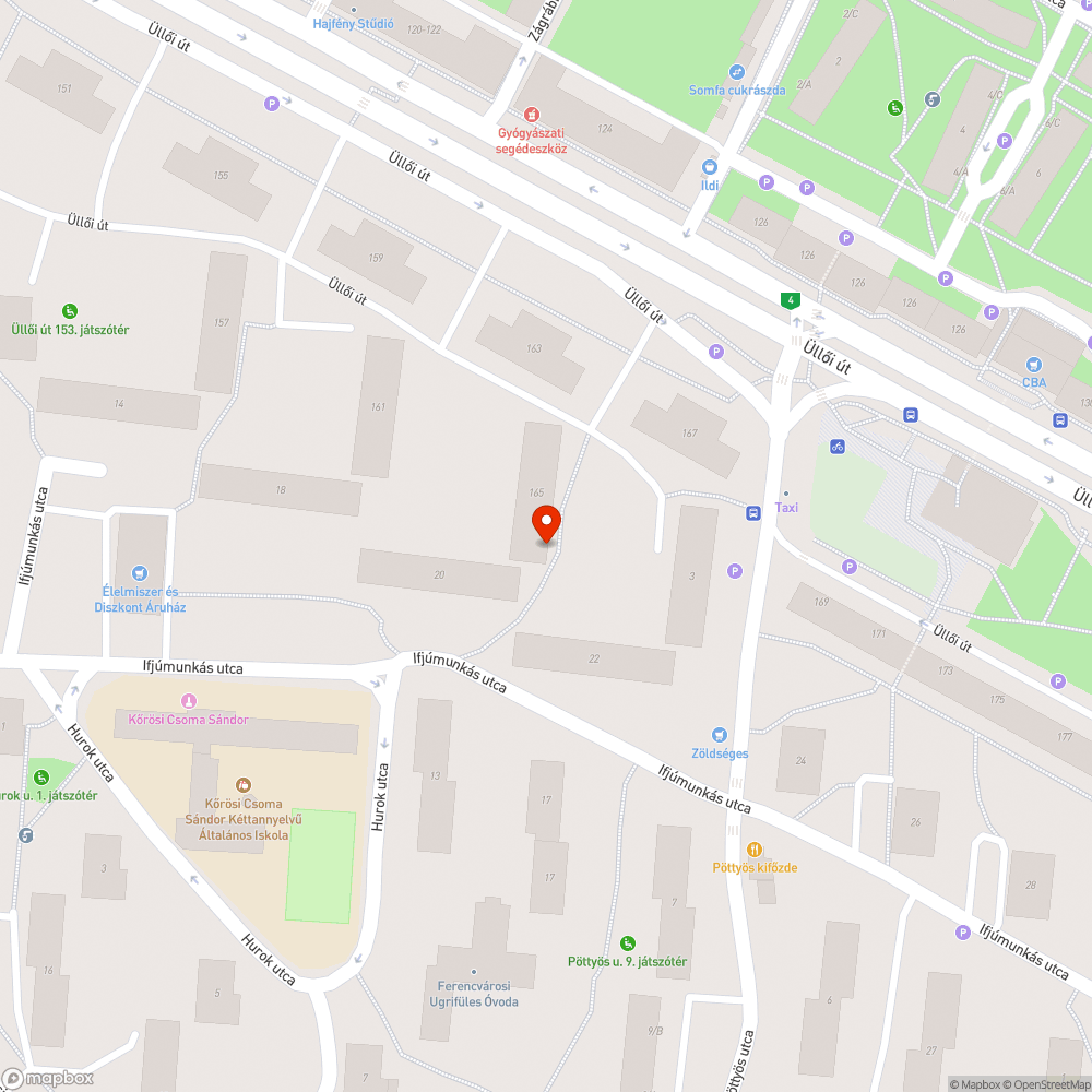 Háztartási nagygép az utcán bejelentés helye