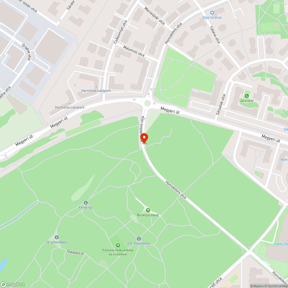 Problémás csatornafedél Homktövis utcában bejelentés helye