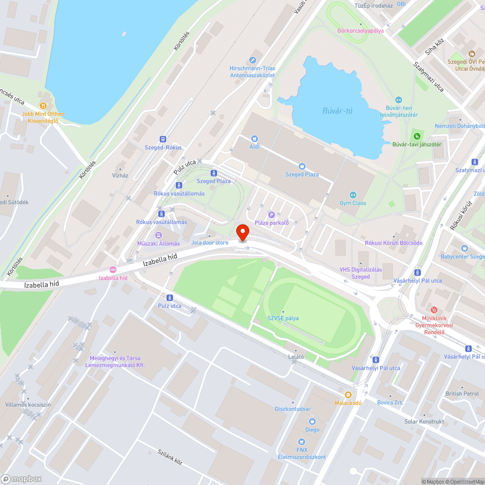 Eldugult vízelnyelő bejelentés helye