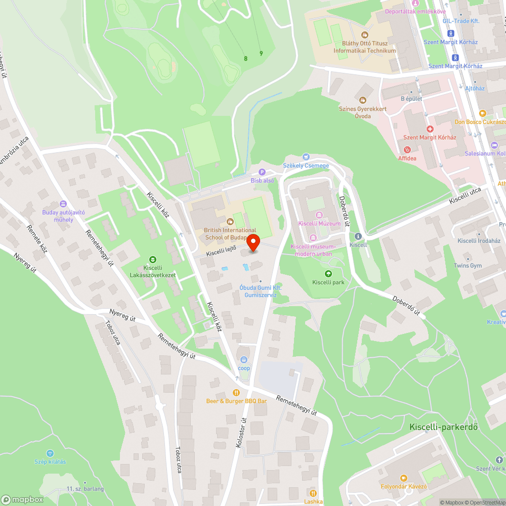 Elgazosodott gyalogút bejelentés helye