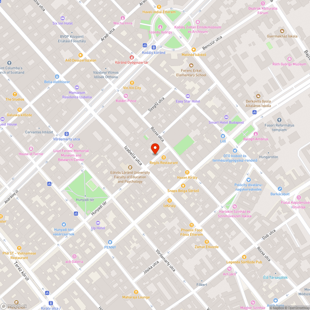 Terjengő bűz bejelentés helye