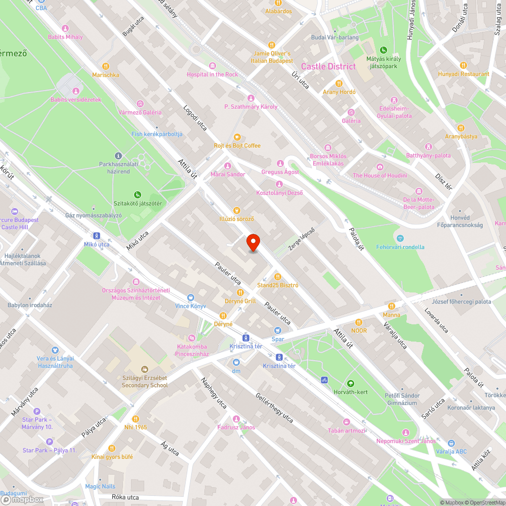 Attila út 12 bejelentés helye