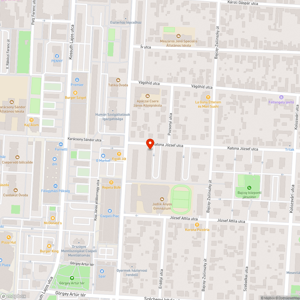 Összefestékezett járda bejelentés helye