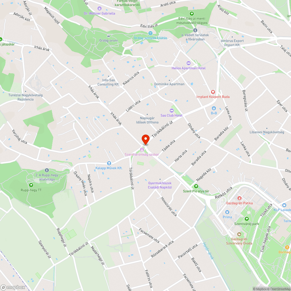 Kopott zebra bejelentés helye