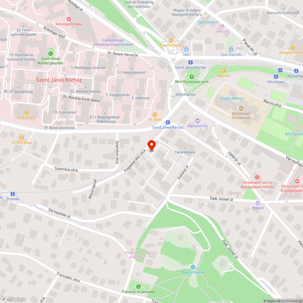 Balesetveszélyes aknafedo bejelentés helye