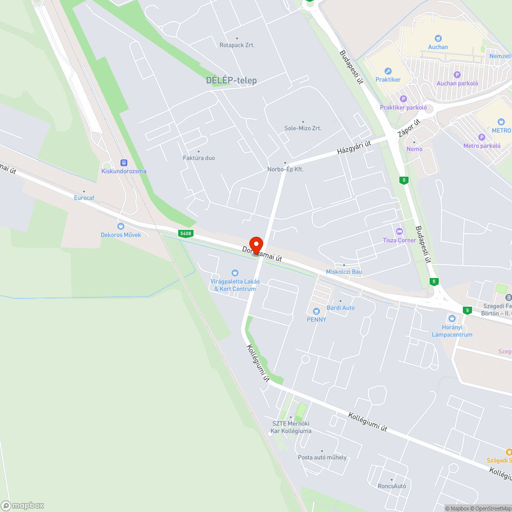 Hibás útburkolat bejelentés helye