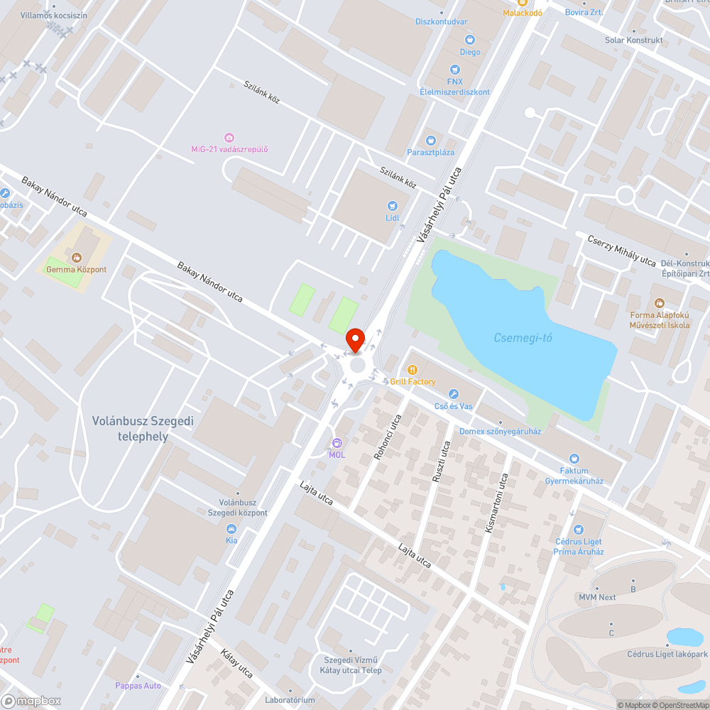 Elhasználódott aknafedő bejelentés helye