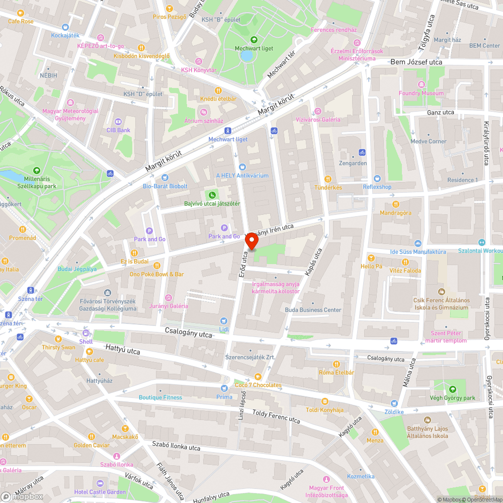 Hiányzó fa bejelentés helye