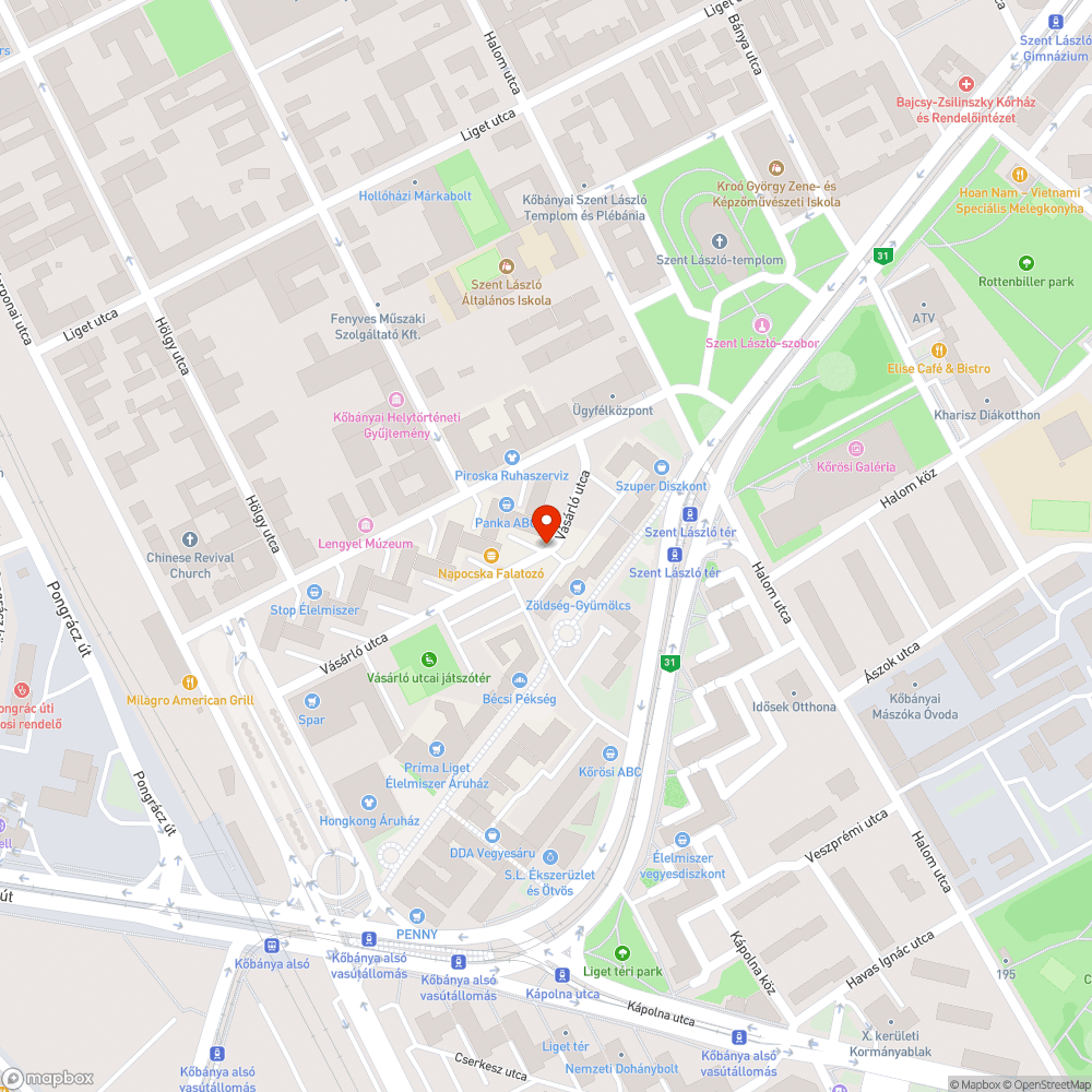 Elhagyott oszlop bejelentés helye