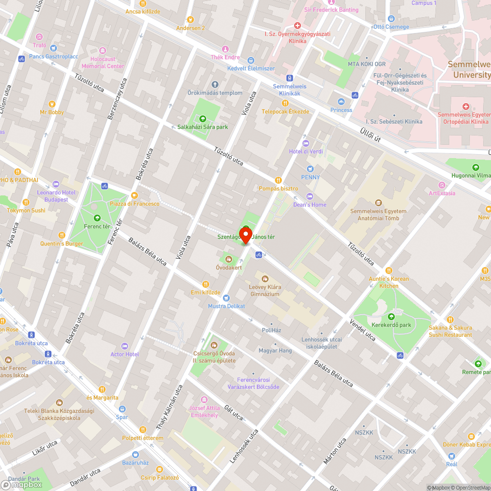 Párásító bejelentés helye