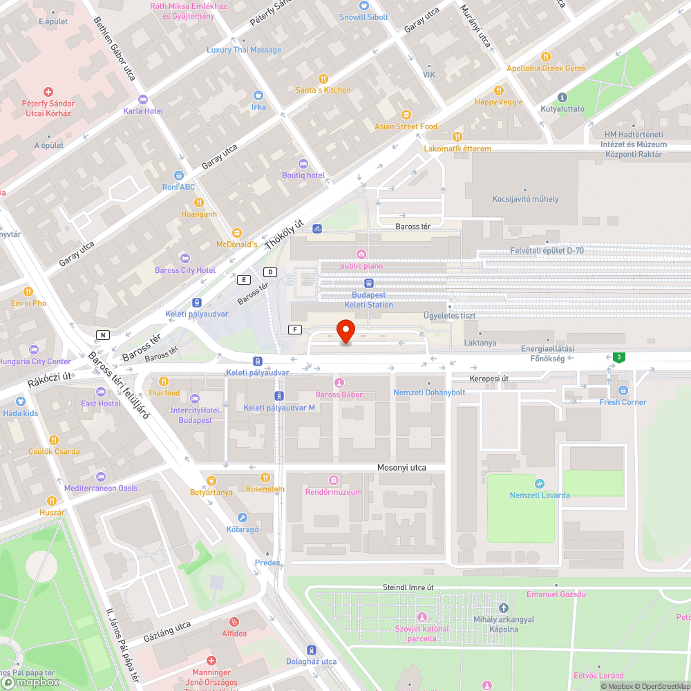 Járdán várakozó és közlekedő taxik bejelentés helye