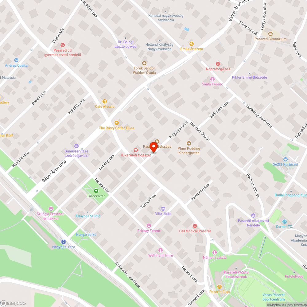 Elhagyott autó bejelentés helye