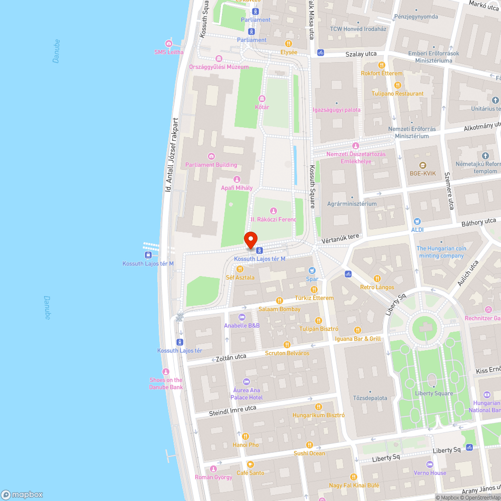 Kossuth Lajos téri metrókijárat bejelentés helye