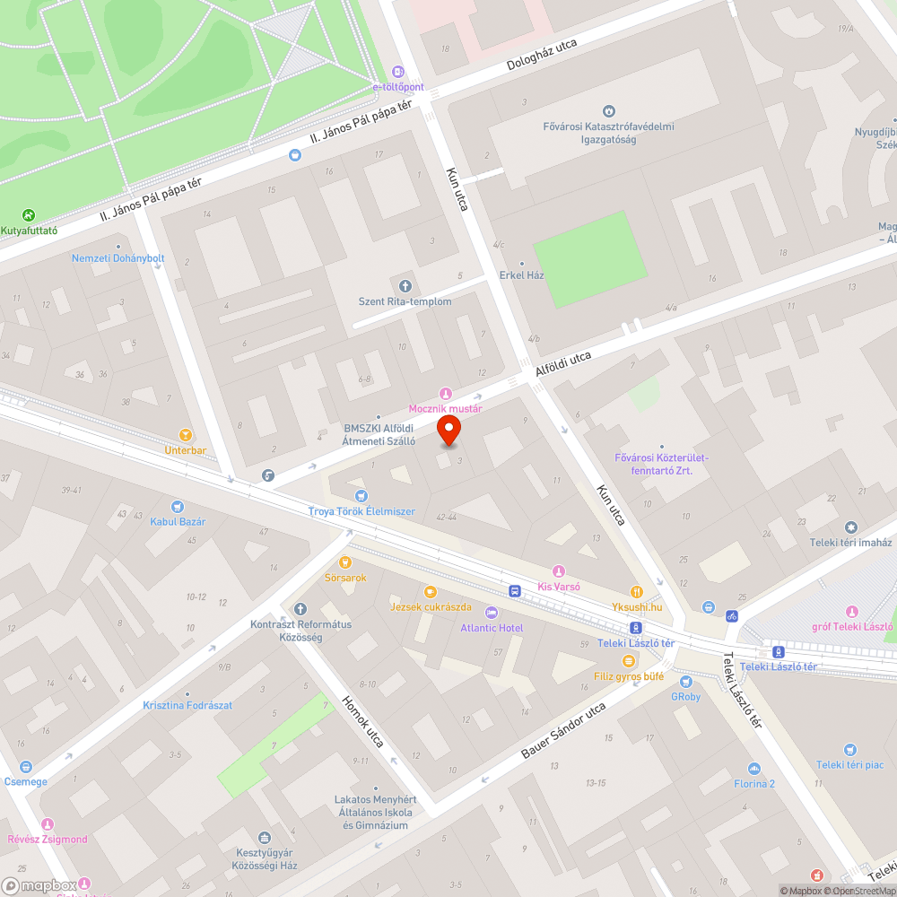 Utcaképet rontó, törött közterületi fa bejelentés helye