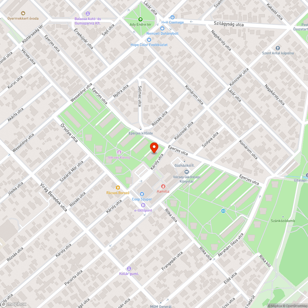 Csatorna fedlap csattog bejelentés helye