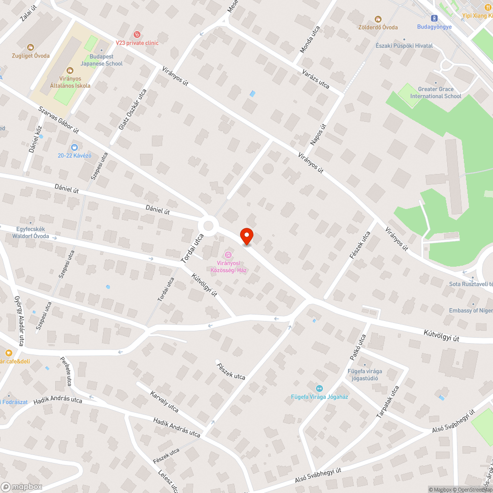 Szarvas Gábor út (kátyúk, töredezett út) bejelentés helye