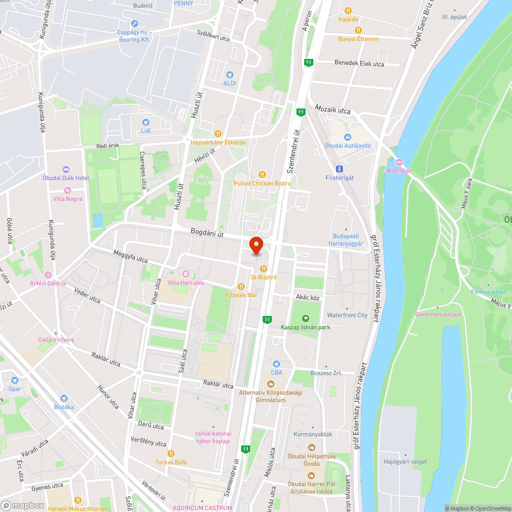 Buszmegálló üvege bejelentés helye