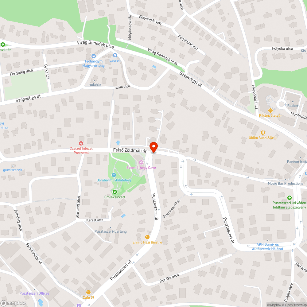 Meggyűrődött aszfalt bejelentés helye