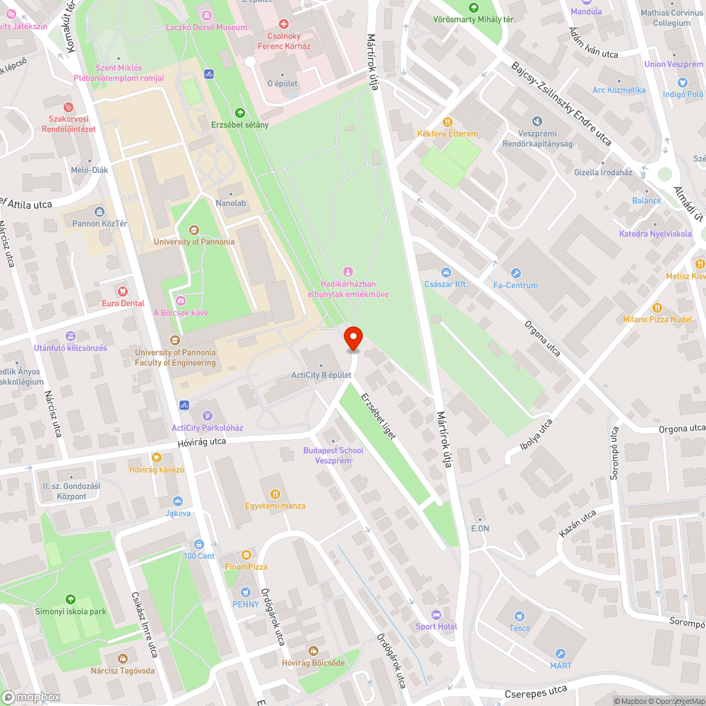 Sárral elöntött útfelület bejelentés helye