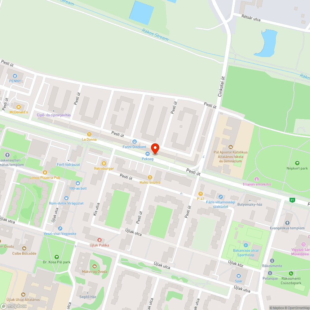 Áll a víz bejelentés helye