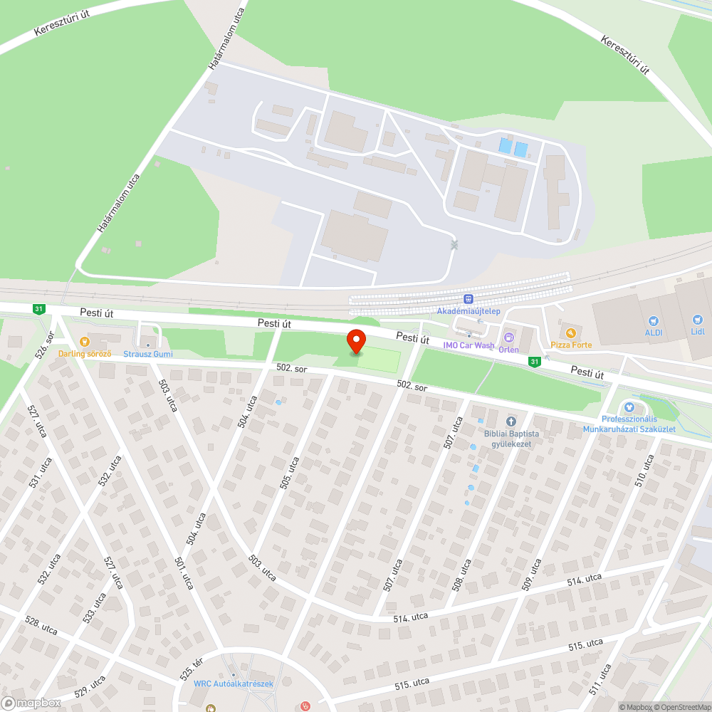 Vihar után bejelentés helye