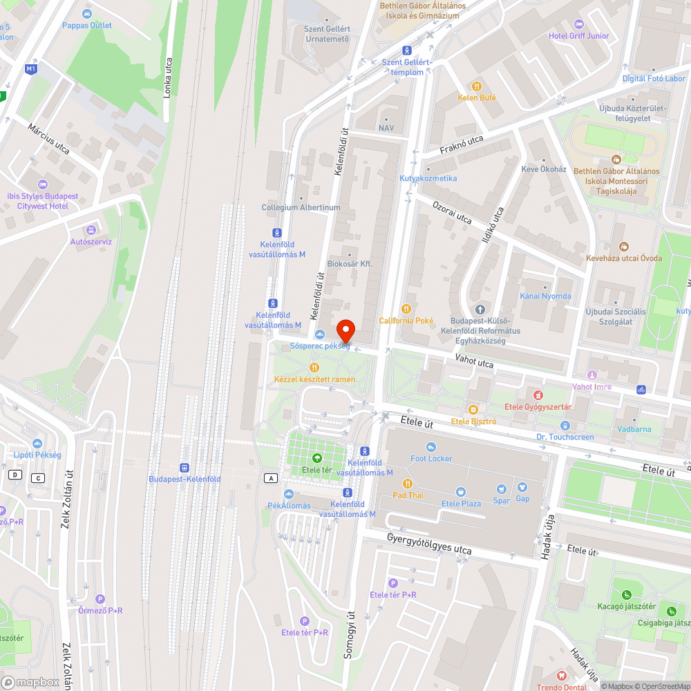 Szűk úttest miatti egyirányúsítás bejelentés helye