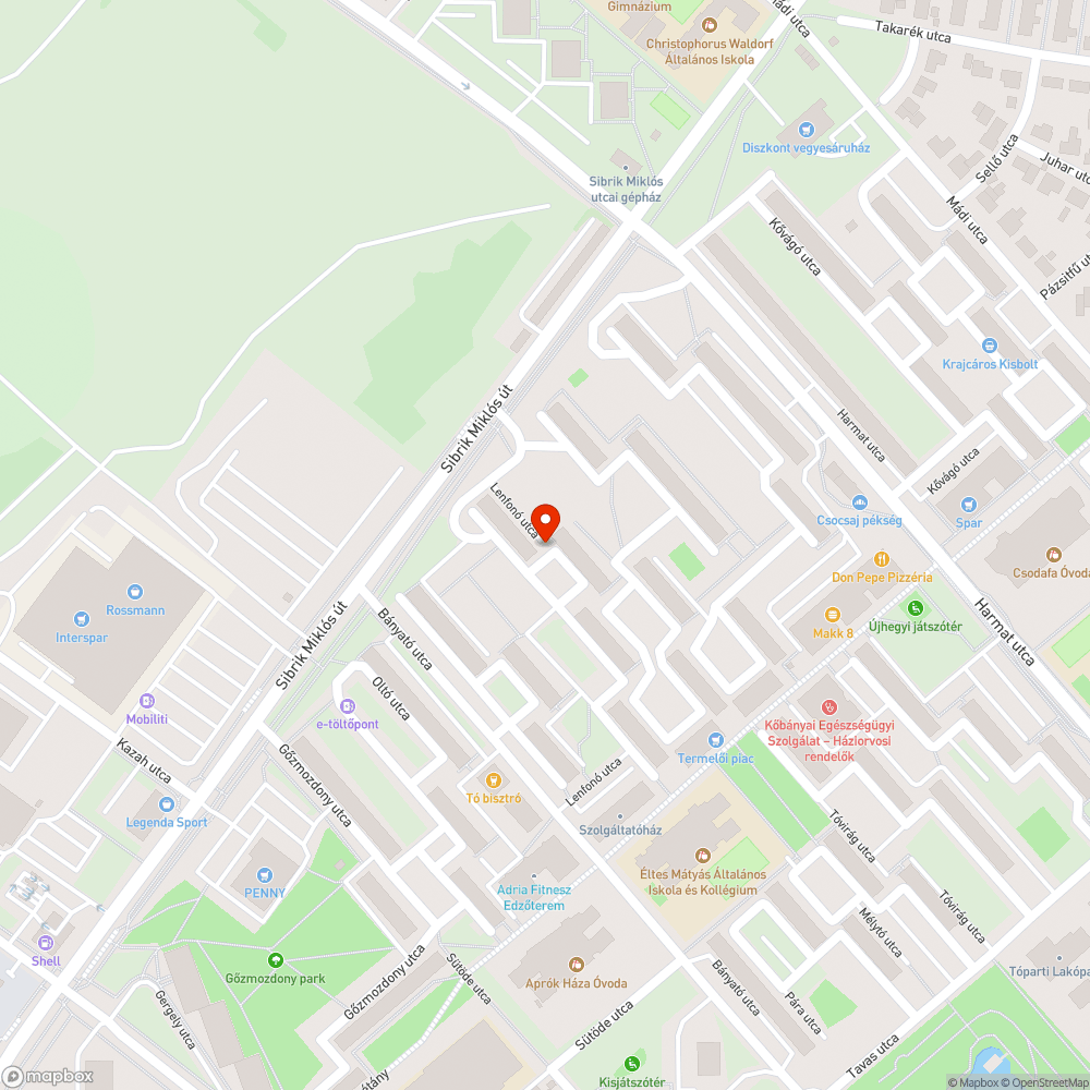 Kidőlt bokor bejelentés helye