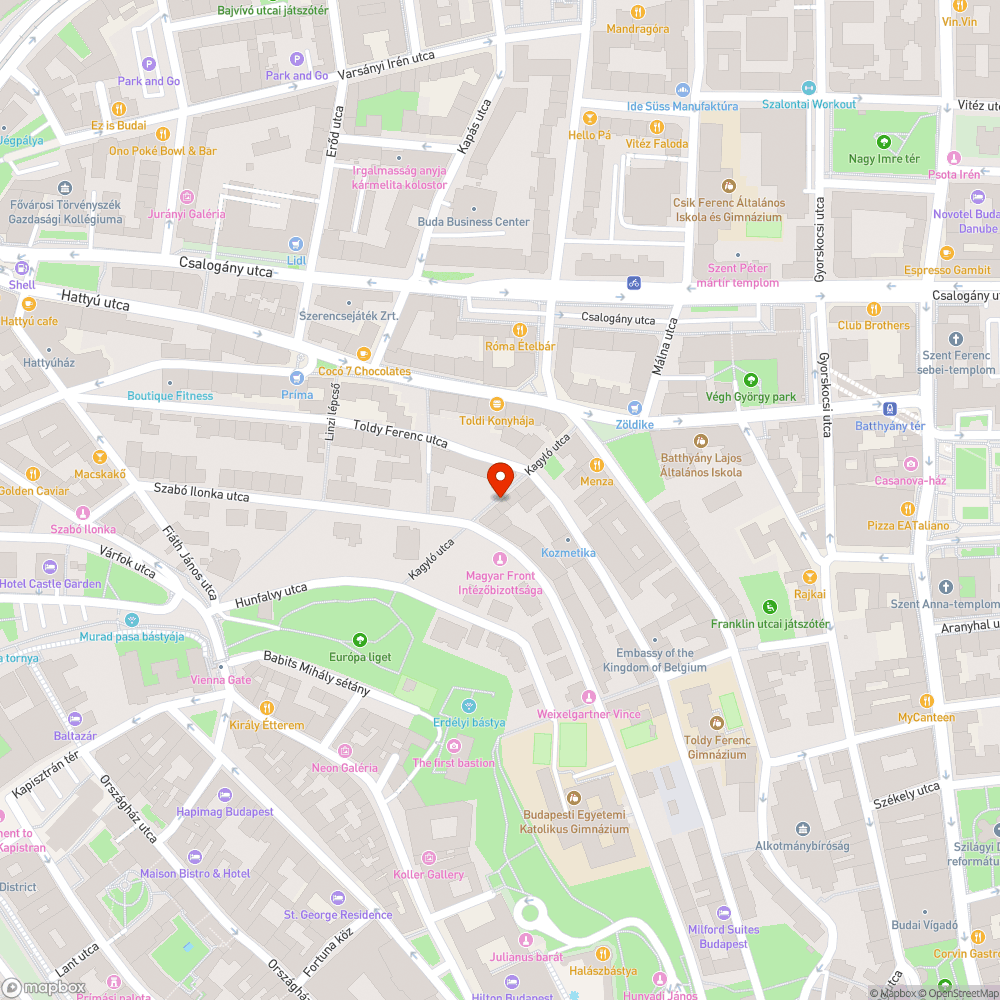 Folyamatosan égő lámpa bejelentés helye