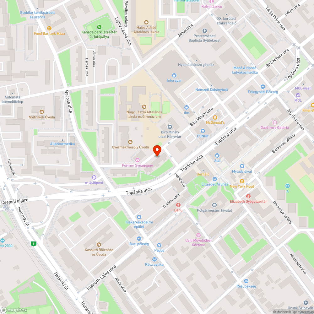 Roncs bejelentés helye