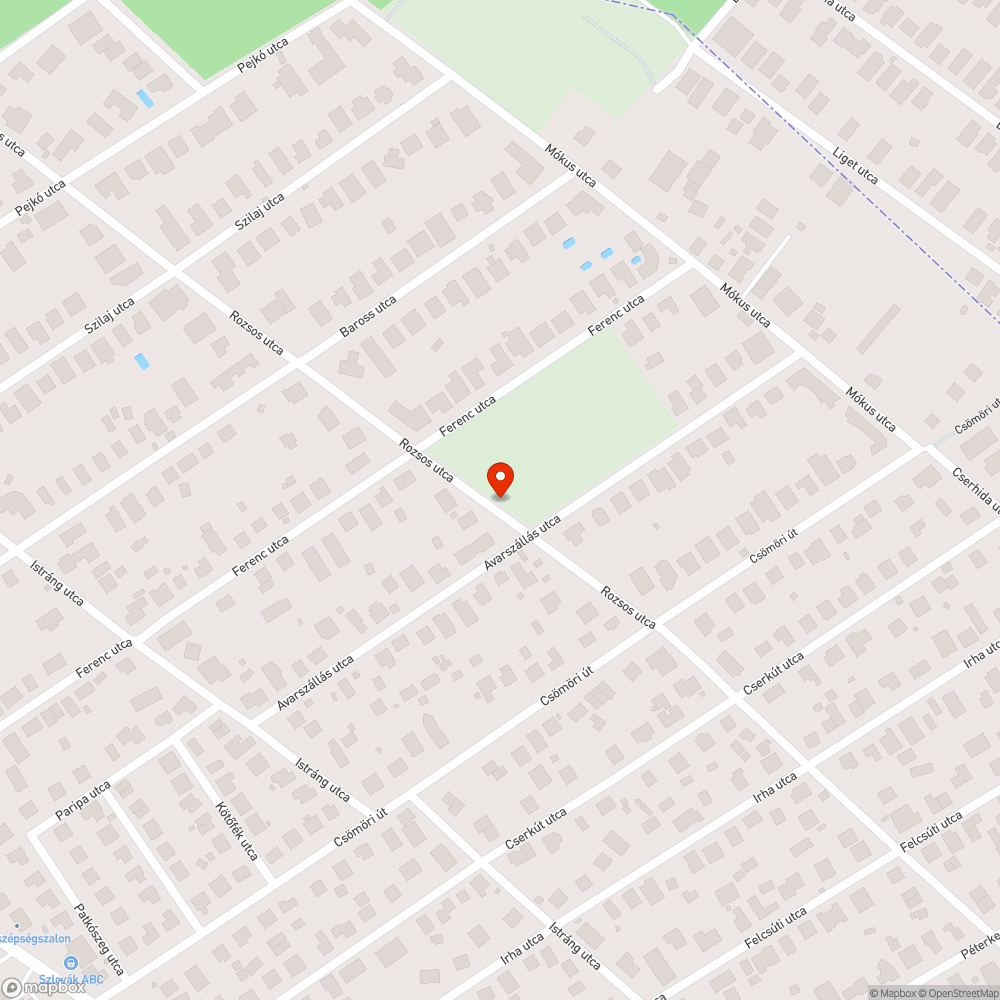 Gazos árok bejelentés helye