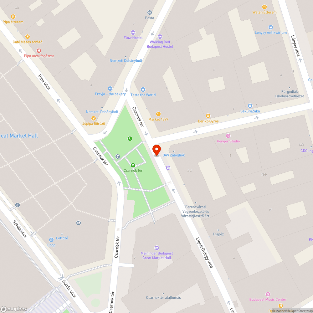 Elhagyott kerékpár bejelentés helye