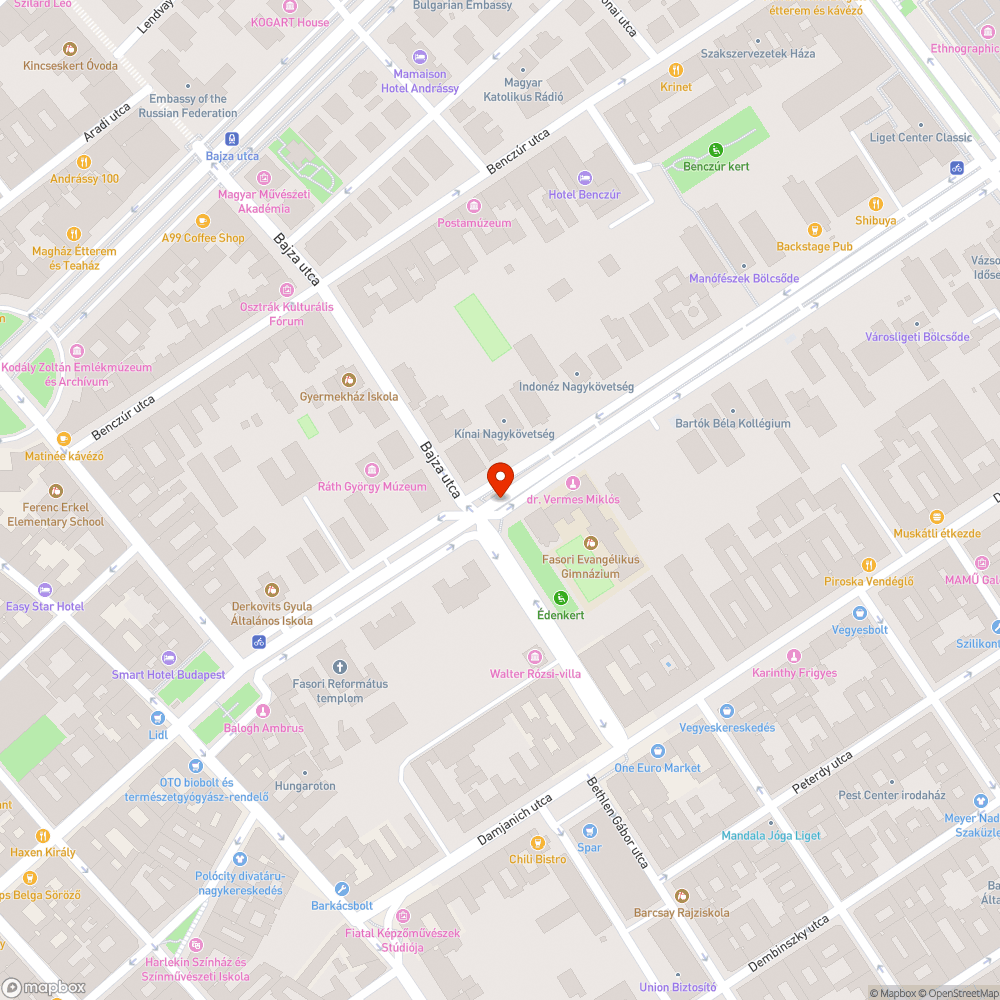 Megrongált pad bejelentés helye