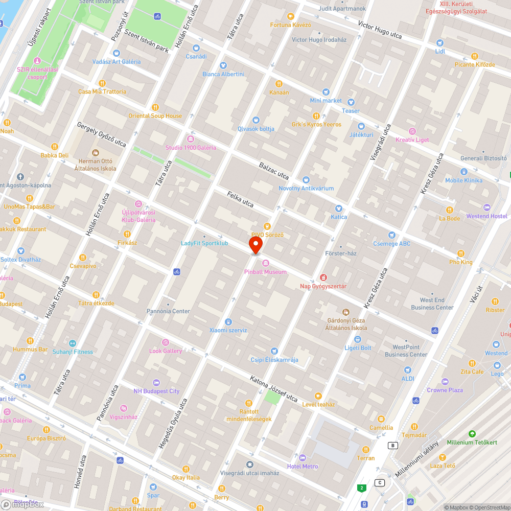 Megtévesztő parkoló felfestés bejelentés helye