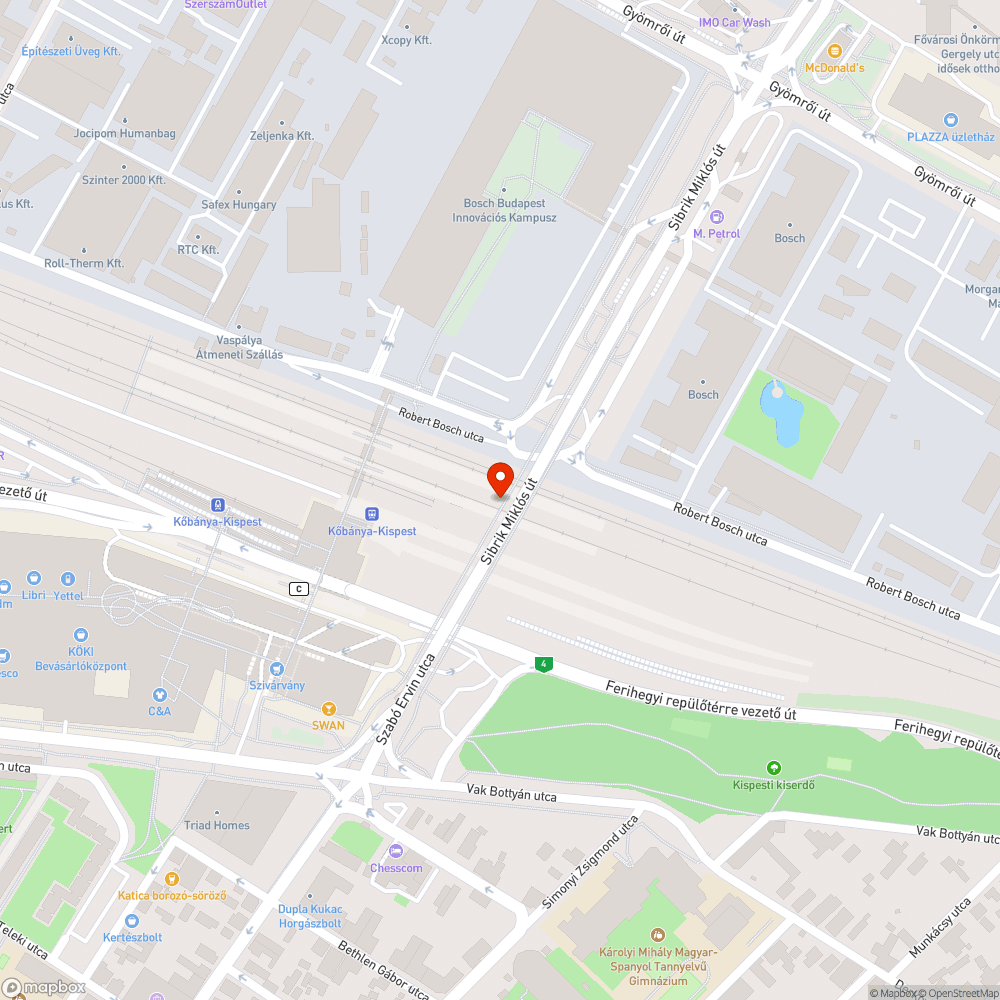 Eldugult csatorna a felüljáró aljában bejelentés helye