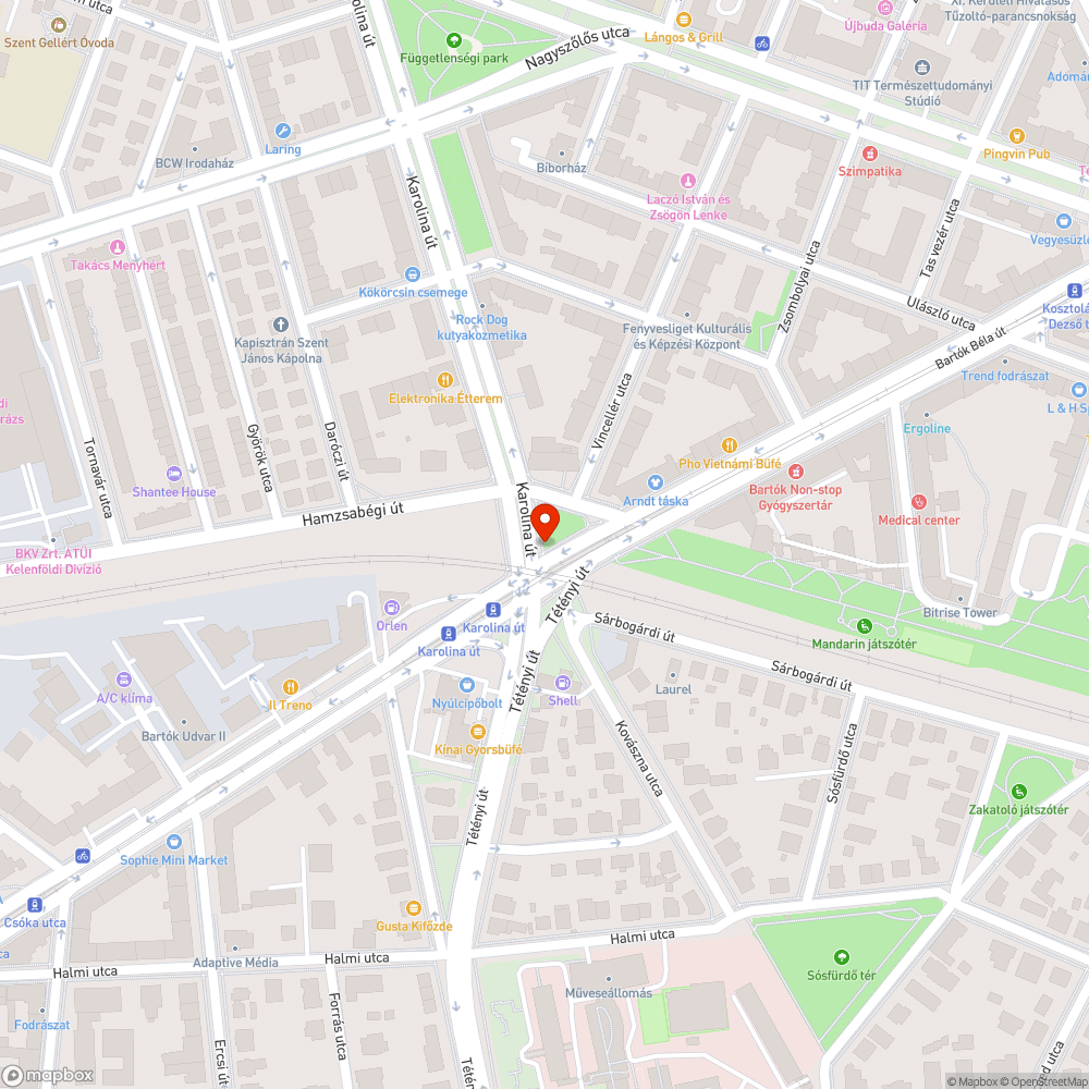 Elhanyagolt zöldterület, rozsdás, omladozó szemetes bejelentés helye